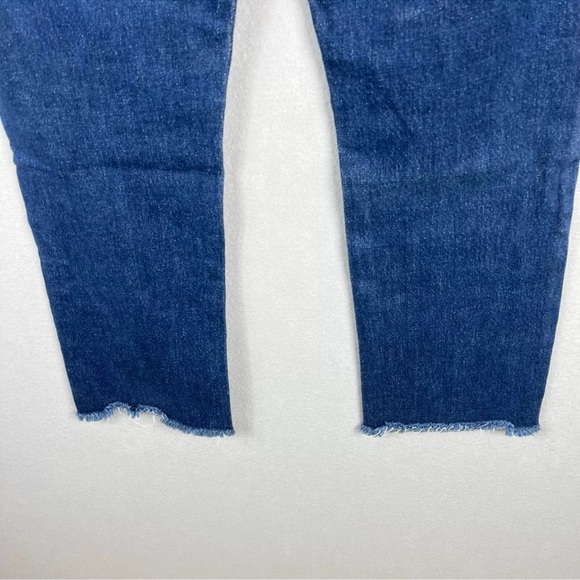 Frame Jeans Womens 32 x 27 Blue Le High Straight V-Cut Hem Dark Wash - Picture 8 of 16